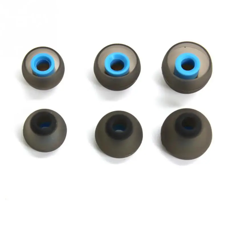 2Pcs Soft Silicone In Ear Earphone Covers Earbud Tips Ear Buds Eartips Dual color Ear Pads