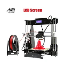 Fast Speed Anet Normal and Auto Leveling A8 3d Printer LCD Screen Arcylic Heating Bed Support Free Filament Tool and SD Card