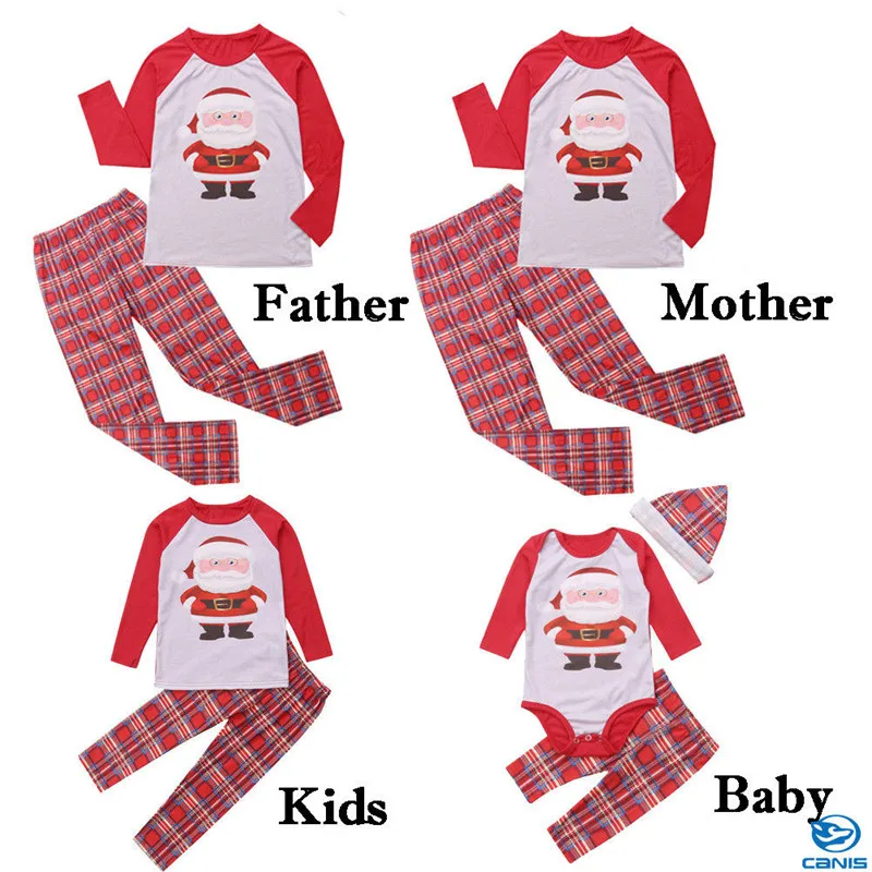 Рождественские пижамы для семьи, мама, папа, сын, ребенок дети девочка, мать и сын, наряды, одинаковые пижамы, Рождественская одежда
