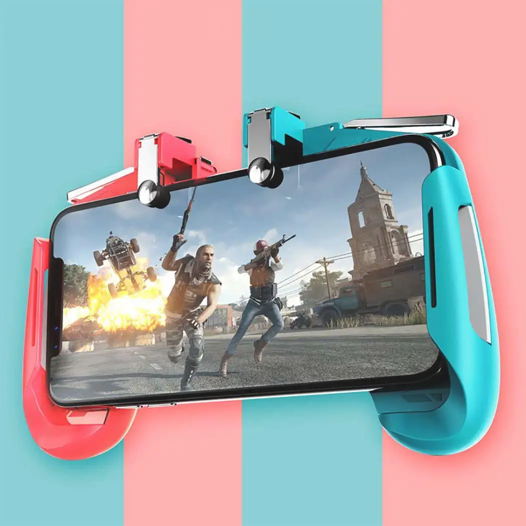 

AK16 Mobile Game Controller PUGB Trigger Aim Button L1R1 Shooter Game Handle Joystick For IPhone Android Colorful Game Player