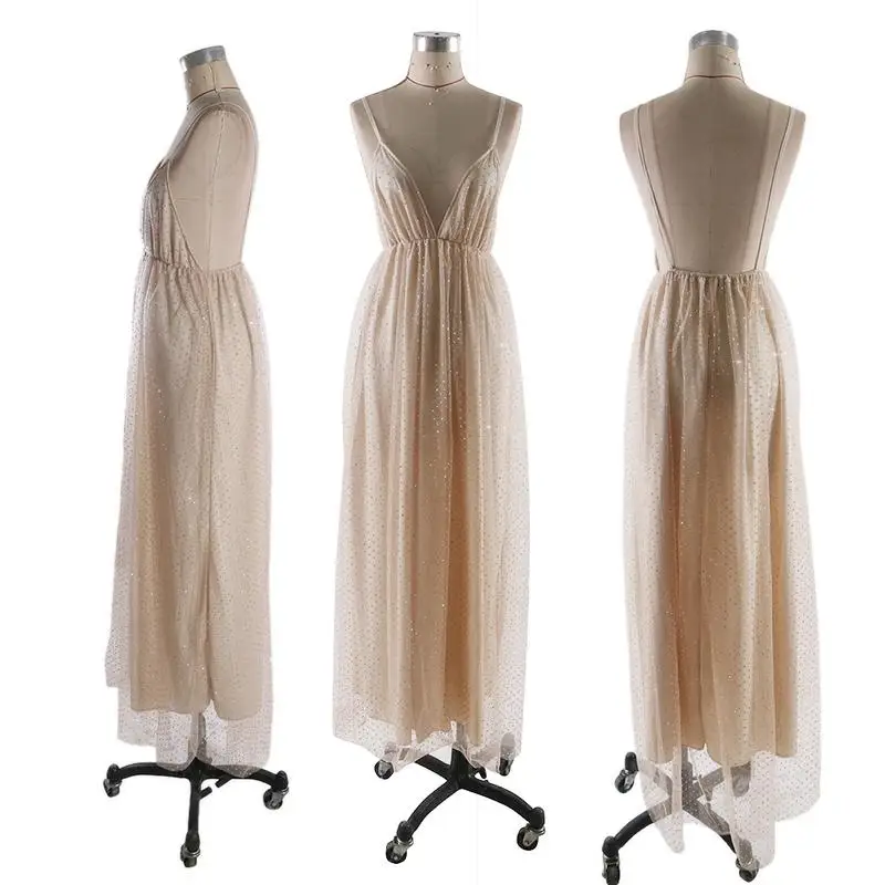 Алмазное вечернее платье Vestidos Verano 2018 сексуальное Элегантное Длинное кружевное с