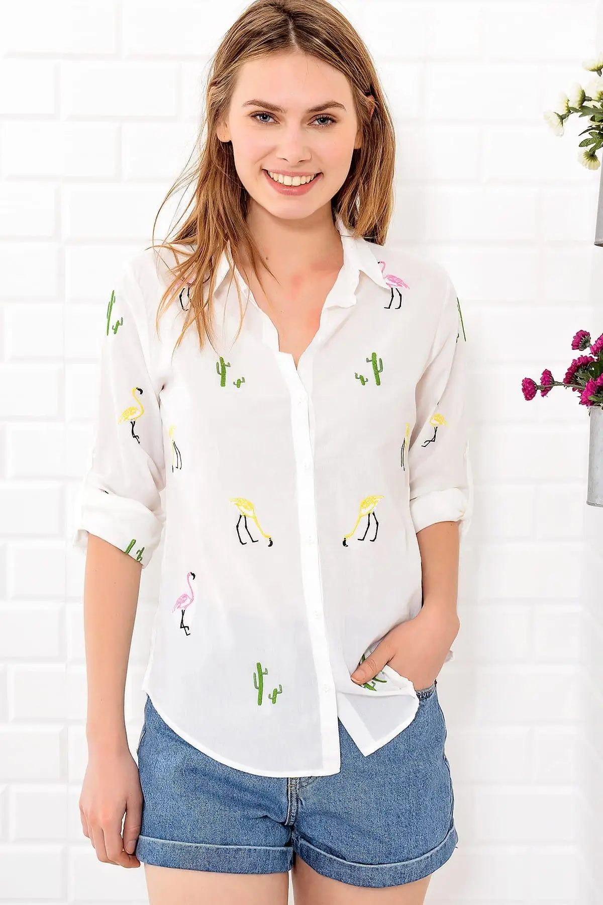 Alaçatı Style Women White Flamingo 