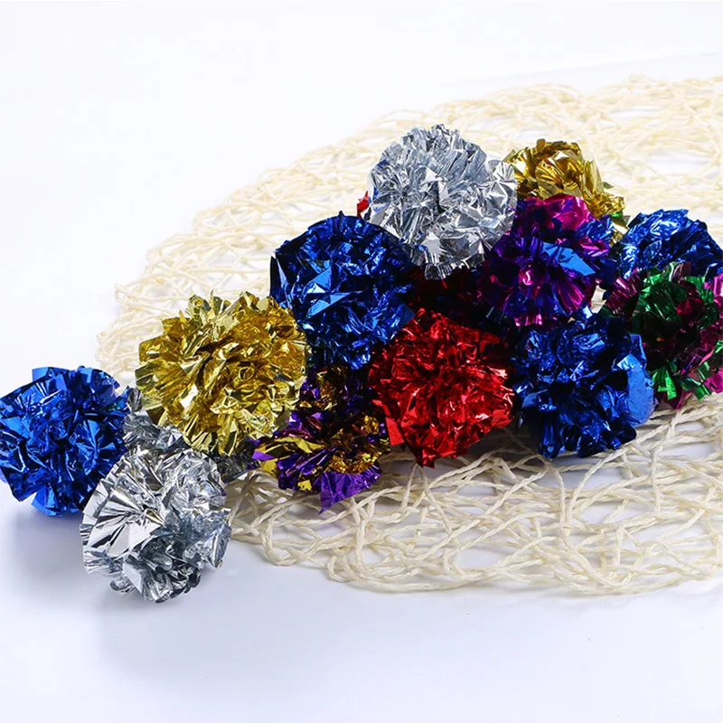 Продажа высокого качества Crinkle Ball Sound Toy Интерактивная 1 шт. для кошачьего кольца