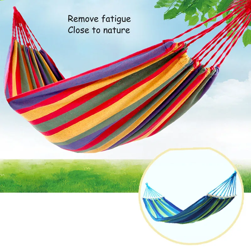 Home Leisure Travel Bending Stick Hanging Bed Outdoor Furniture Supply Garden Hunting Red Blue Canvas Stripe Binding String huismerk kopen in de aanbieding Home Leisure Travel Bending Stick Hanging Bed Outdoor Furniture Supply Garden Hunting Red Blue Canvas Stripe Binding String huismerk kopen in de aanbieding