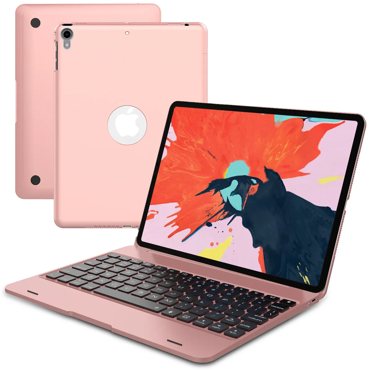 Для iPad pro 11 дюймов 2018 чехол для ноутбука алюминиевый сплав подсветка США Bluetooth