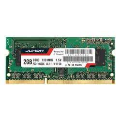 Juhor Ddr3 2G 1,5 V 204 Pin оперативной памяти для ноутбука