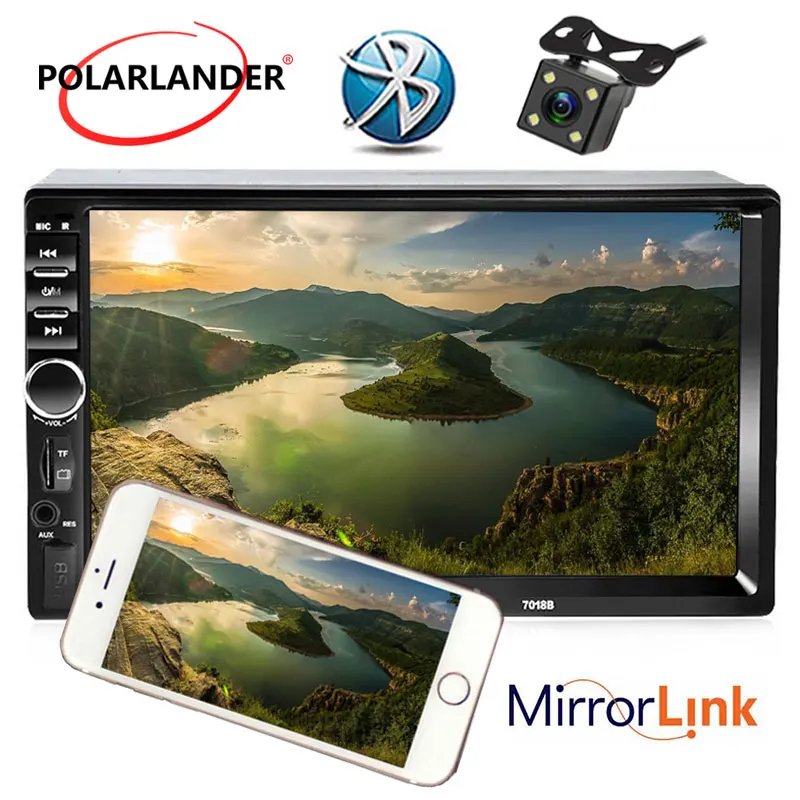 7 дюймовый Bluetooth радиоприемник Кассетный плеер задняя камера 2 Din Mirror Link для Android 0 FM