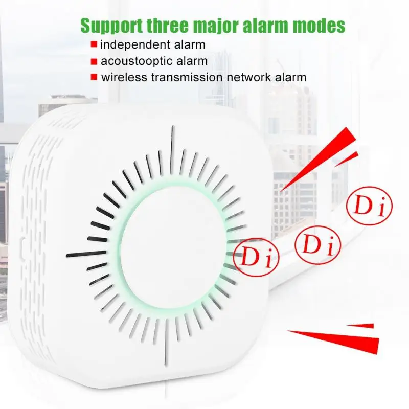360 градусов дыма пожарной сигнализации детектор независимых WI FI посылающая