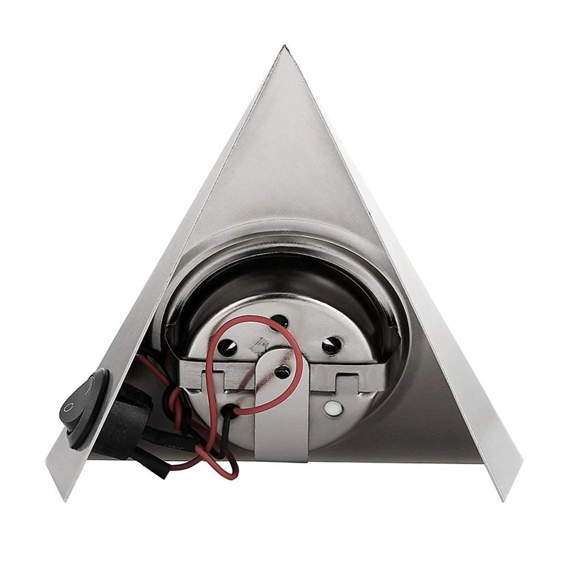  Newest LED Closet Cabinet Lamp Kitchen Under Cabinet Lighting Triangle Led Light Stainless Steel Do - 32961519732