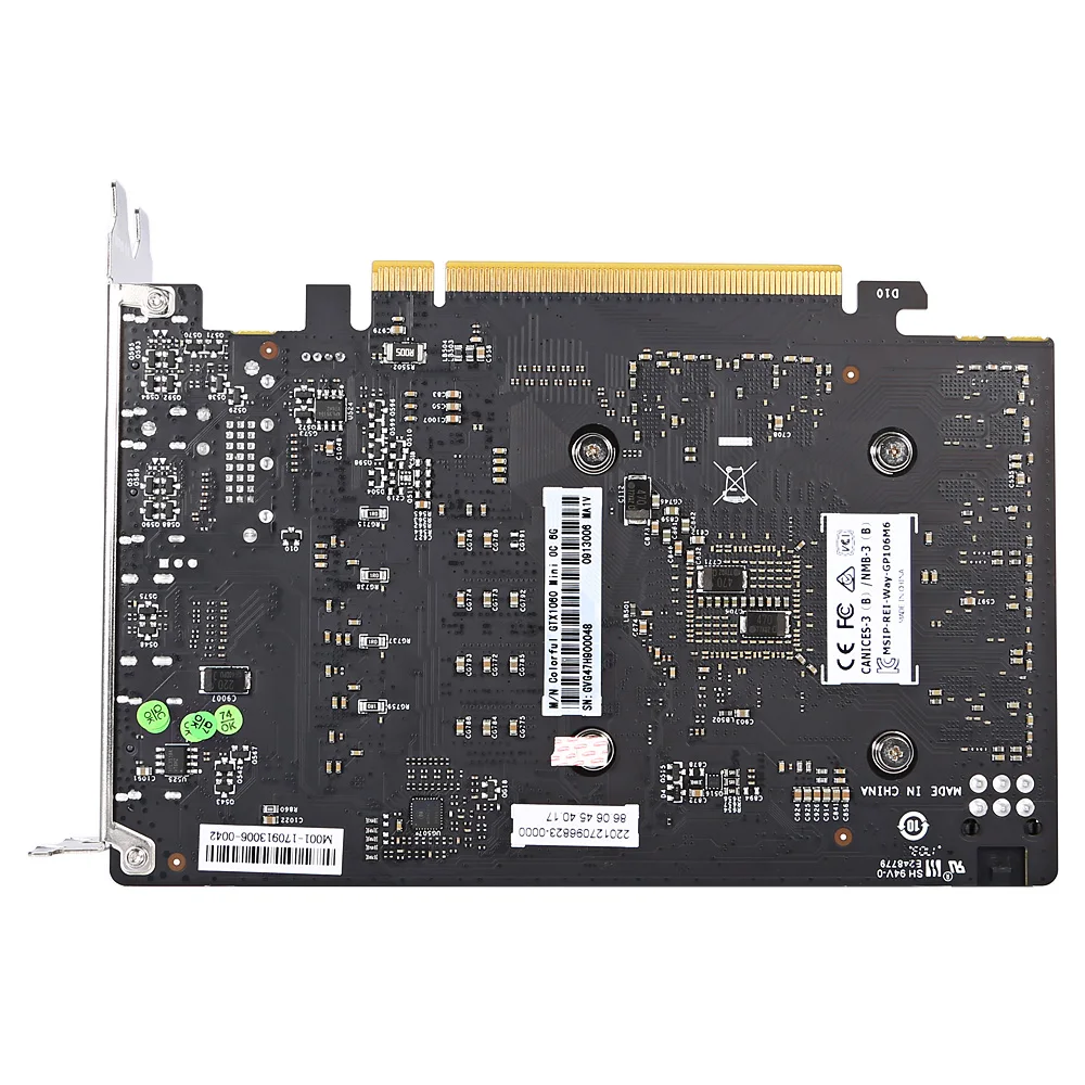 Красочные GTX1060 Mini OC 6G новая игровая видеокарта 8000 МГц 6 ГБ 192bit GDDR5 1531/1746 PCI E 3 0 с