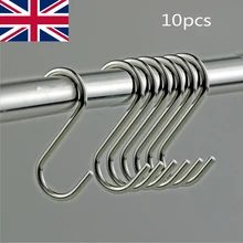 10 шт. металлические s-образные крючки для ванной и кухни Крючки для пальто многофункциональные крючки для хранения крючок из нержавеющей стали