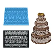AsyPets силиконовая кружевная формованная салфетка помадка торт, край приспособление для украшения