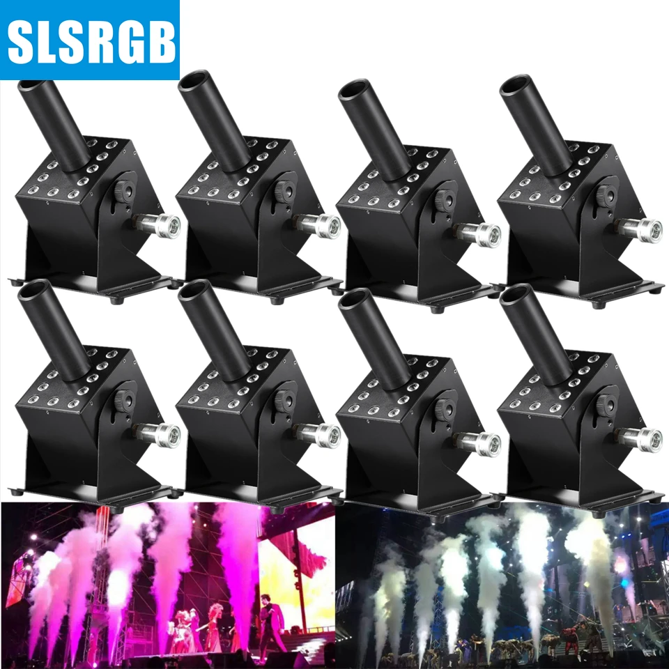 SLS 8xlot 300W DJ Led Co2 аппарат DMX с ручным управлением мощная газовая колонка RGB легким