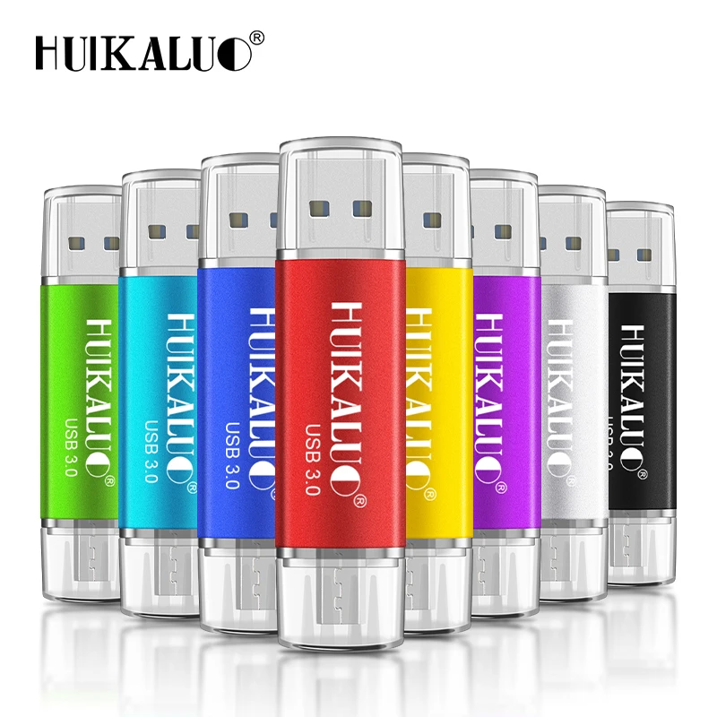 Новые яркие Портативный USB 3 0 Flash Drive OTG накопитель 16 ГБ 32 64 и 128 для Smart