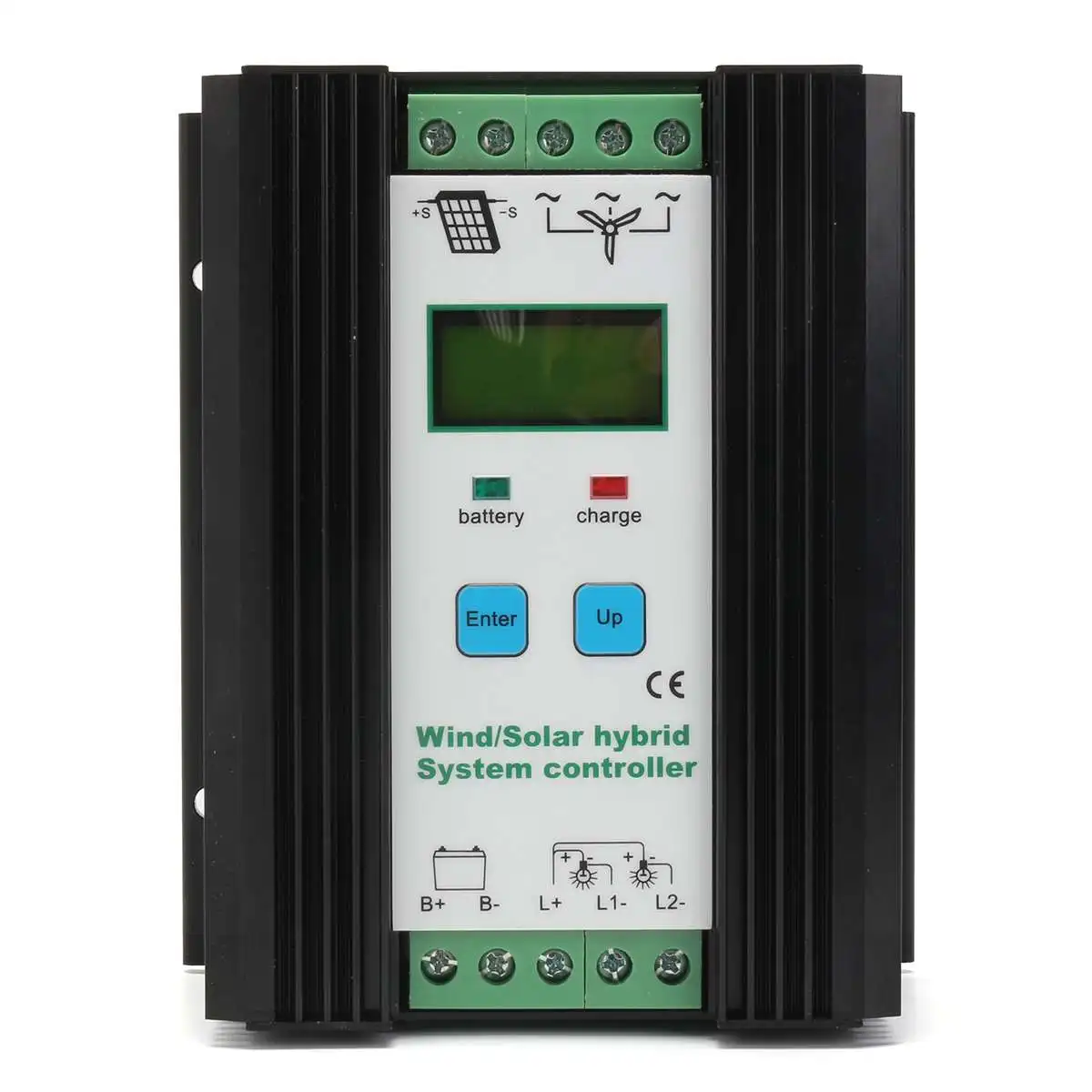 

12/24V LCD Auto PWM Wind/Solar Hybrid System Solar Power Controller 600W Wind + 600W Solar Electrical Equipment Accessories Kit