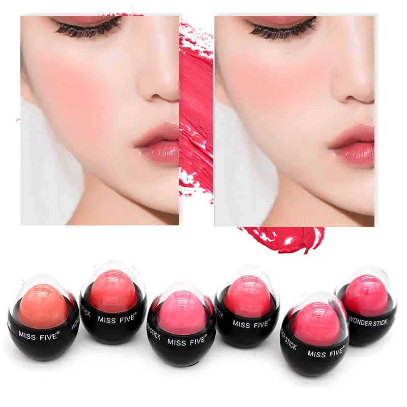 

6 Colors Face Matte Blush Cream Makeup Cheek Blusher Mineral Blusher Foundation Contour Makeup Cream
