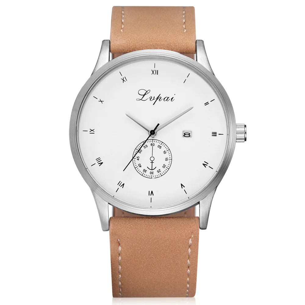 

Shellhard New Fashion Simple Men Alloy Quartz Watch Casual PU Leather Band Strap Wrist Watches Perfect For Businessman