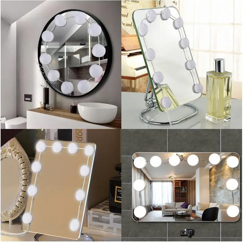 

Usb Multi-purpose Vanity Mirror Lamp Bathroom Bathroom Makeup Lamp Five-speed Dimming Led Mirror Light