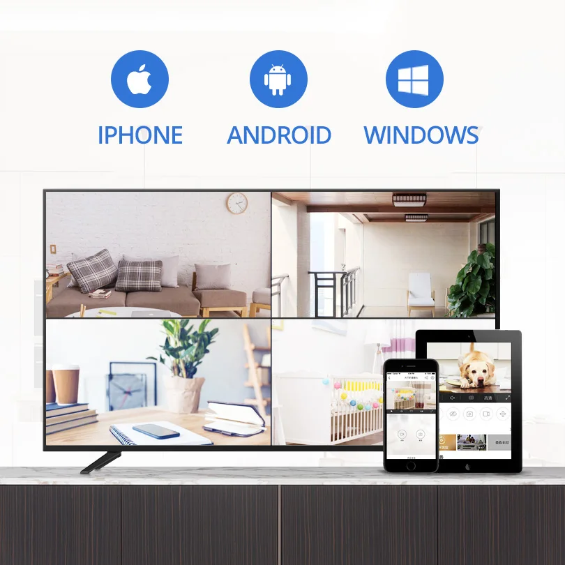 Wetrans cctv системный комплект для фотокамеры Wi Fi 1080 P NVR безопасности P2P беспроводной