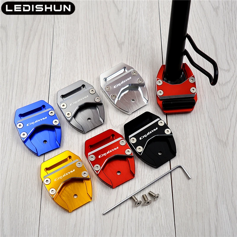 

Motorcycle Side Stand Enlarger Plate Kickstand Enlarge Extension For SYM CRUISYM300 cruisym 300 cruisym 250 GTS300i 300i GTS300