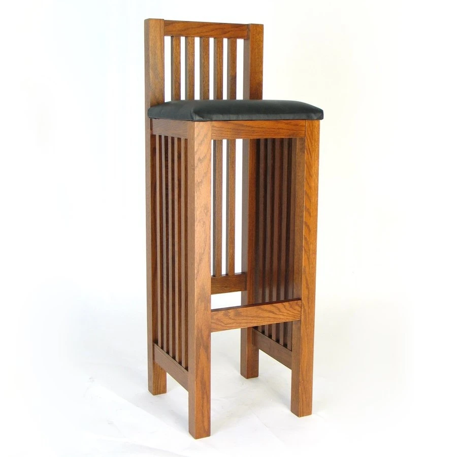 Wayborn Furniture 9022 Mission 30" High Bar Stool Oakoak oakstools