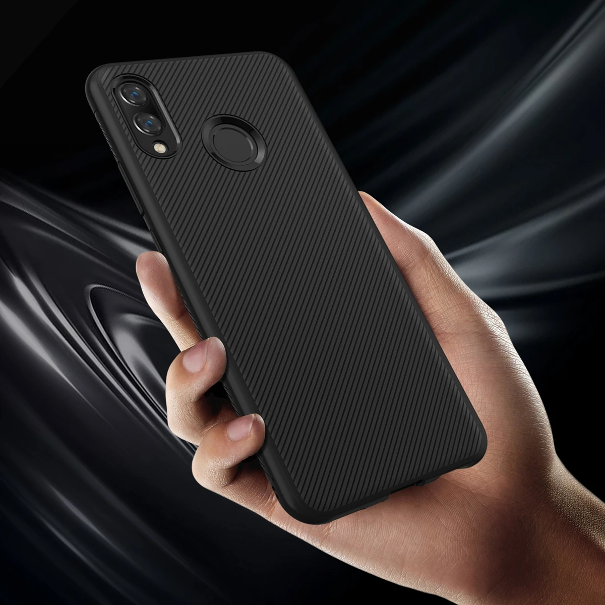 

For Huawei Honor 8X Case Silicone Carbon Fiber Anti-slip Fitted Soft TPU Back Cover For Huawei Honor 8X Case Funda Shockproof