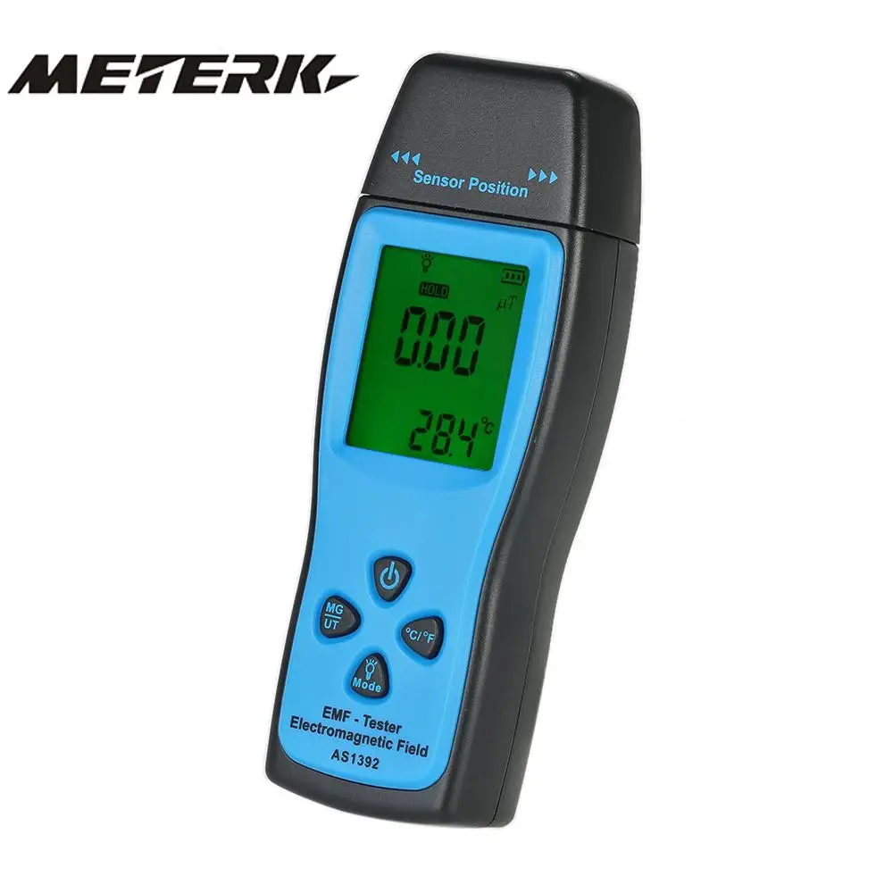 Детекторы электромагнитного излучения ручной дозиметр Meterk EMF тестер дозиметра