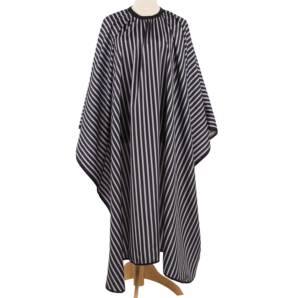 

Approx 160x140cm Stripe Hair Cloth Barber Hairdresser Dyeing Hair Cutting Cape Waterproof Gown Pro Salon Styling Tool for Adult