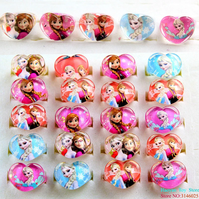 5pcs/set Disney Frozen Girls Jewelry Cosmetic Toy Child Cartoon Ring Accessories Christmas Gifts For Kid Children Birthday Party 5pcs/set Disney Frozen Girls Jewelry Cosmetic Toy Child Cartoon Ring Accessories Christmas Gifts For Kid Children Birthday Party