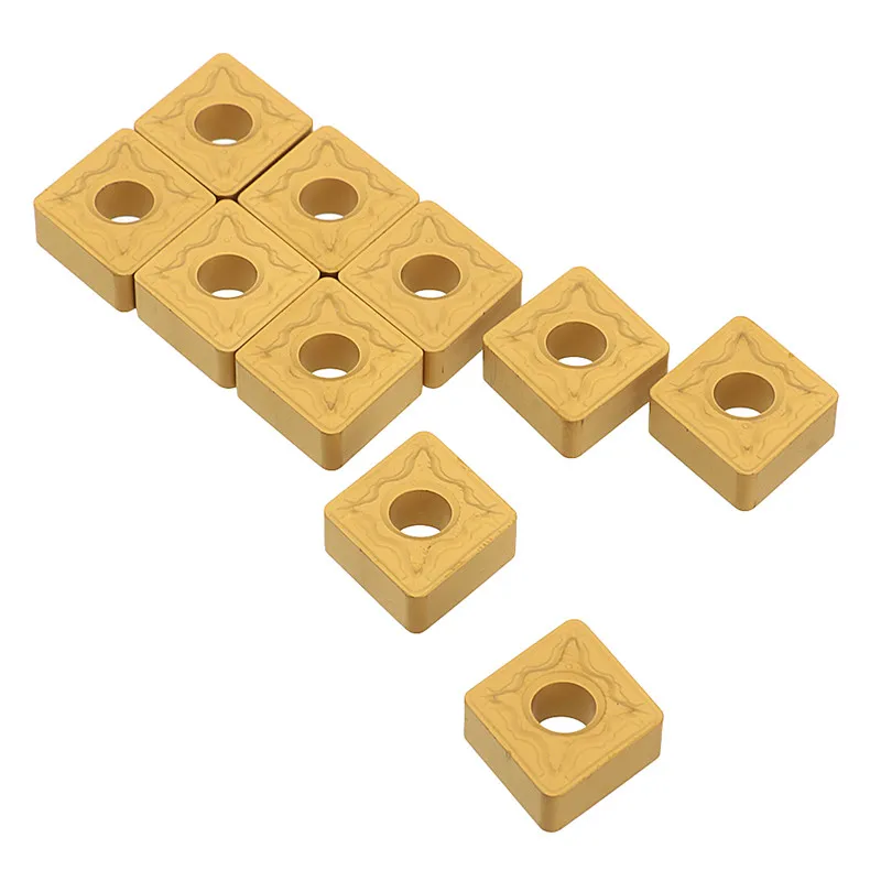 

DANIU 10pcs CNMG120408 HM CVD External Turning Tool Carbide Insert Cutting Tool for DCLNR/L CNC Lathe Tool Durable