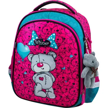 

School Bags WINNER 11393823 schoolbag backpack for boy and girl toy key chain animals reflective element MTpromo