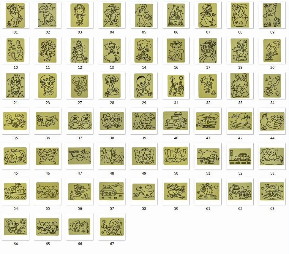 On sales Free shipping  120pcs/lot-  cards for Color Sand art_15x21cm diy sand art sticker card