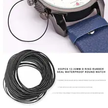 950 шт. 0,5/0,6/0,7 с внешним диаметром 12 мм-30 мм-хомут с круглым воротником для мальчиков и девочек этиленового пропилен-каучука прокладки Водонепроницаемый круглые часы прокладки часы набор инструментов для ремонта часовщик инструменты