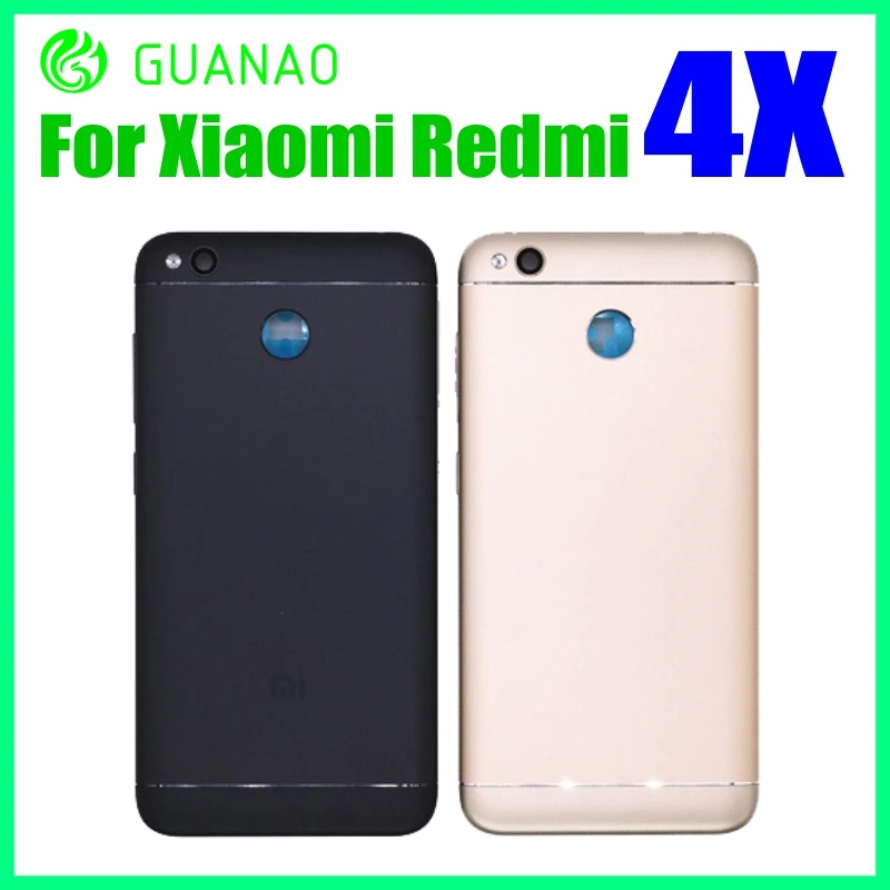 

for Xiaomi Redmi4X case Replacement Parts Metal Back Housing Battery Cover Door for Redmi 4x with Volume Power side buttons