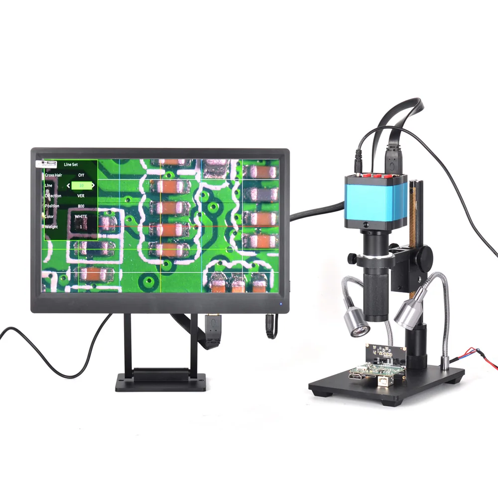 

14 Million Pixels Full HD Color Screen Digital Magnifier Microscope 1 / 2.3 Inch Electron Microscope Image Sensor With Bracket