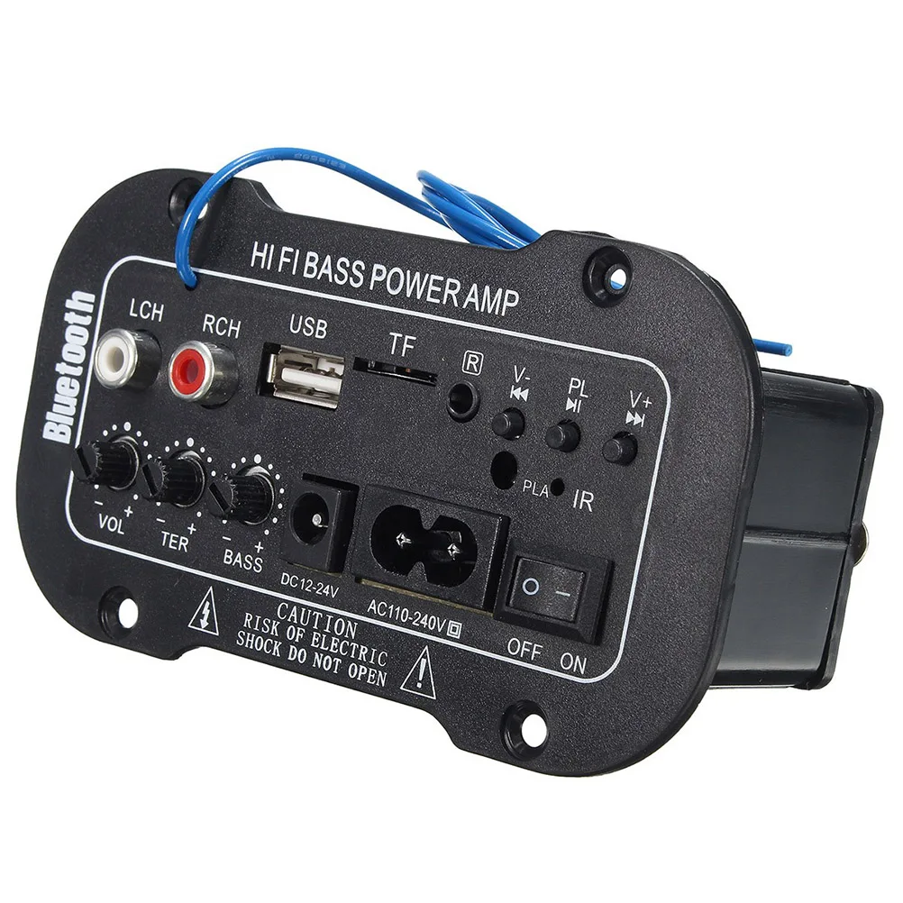 Автомобильный цифровой усилитель 5 дюймов Bluetooth Hi Fi бас мощности стерео USB TF пульт