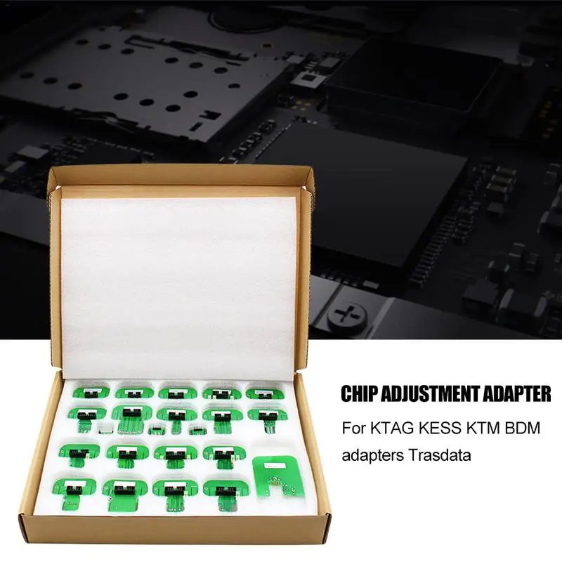 

22pcs For KTAG KESS KTM BDM Adapters Trasdata Chip Adjustment Adapter BDM Frame ECU RAMP Adaptor
