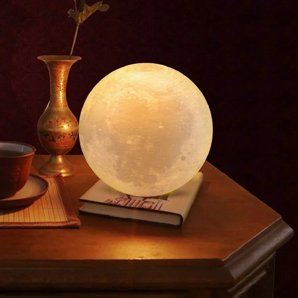

Creative 3D Print Moon Lamp Rechargeable LED Table Lamp RGB Remote Control Touch Switch 3D Lunar Moon Lamp For Baby Kids Bedroom