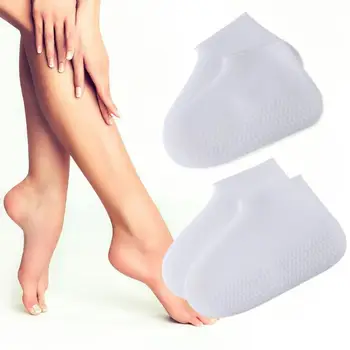 

1 Pair Silicone Moisturizing Foot Gloves SPA Gel Socks Gloves Whitening Foot Soft Exfoliating Repair Treatment Foot Care Tools