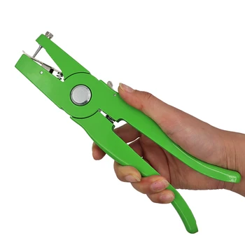 

1 PCS Green Pig Cow Ear Tag Pliers Control Device Cattle Sheep Animal Ear Tag Pliers Ear Thorn Tongs Swine Installer Alloy