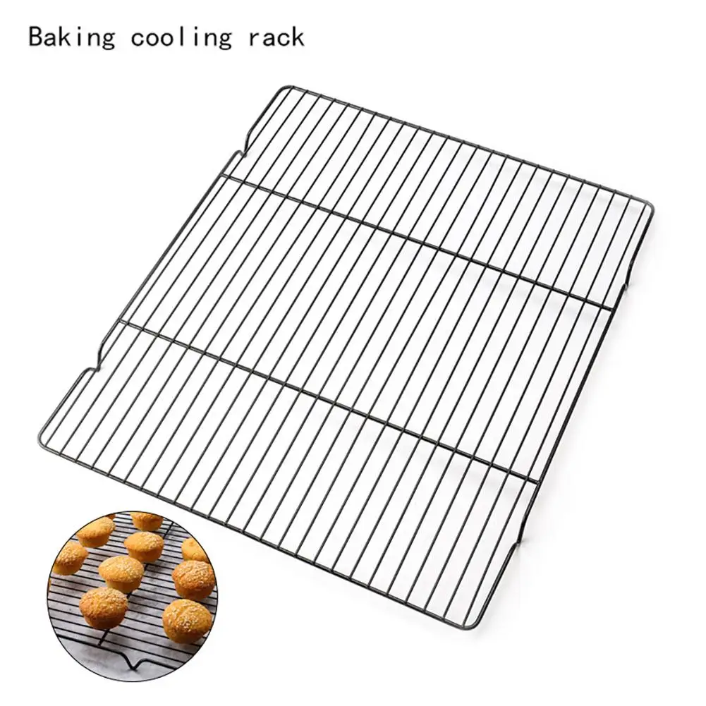 

Nonstick Carbon Steel Cooling Grid Tray Biscuit Cookie Bread Cake Baking Rack Pan Oven Roasting Cooking Grilling BBQ Dry Cooler