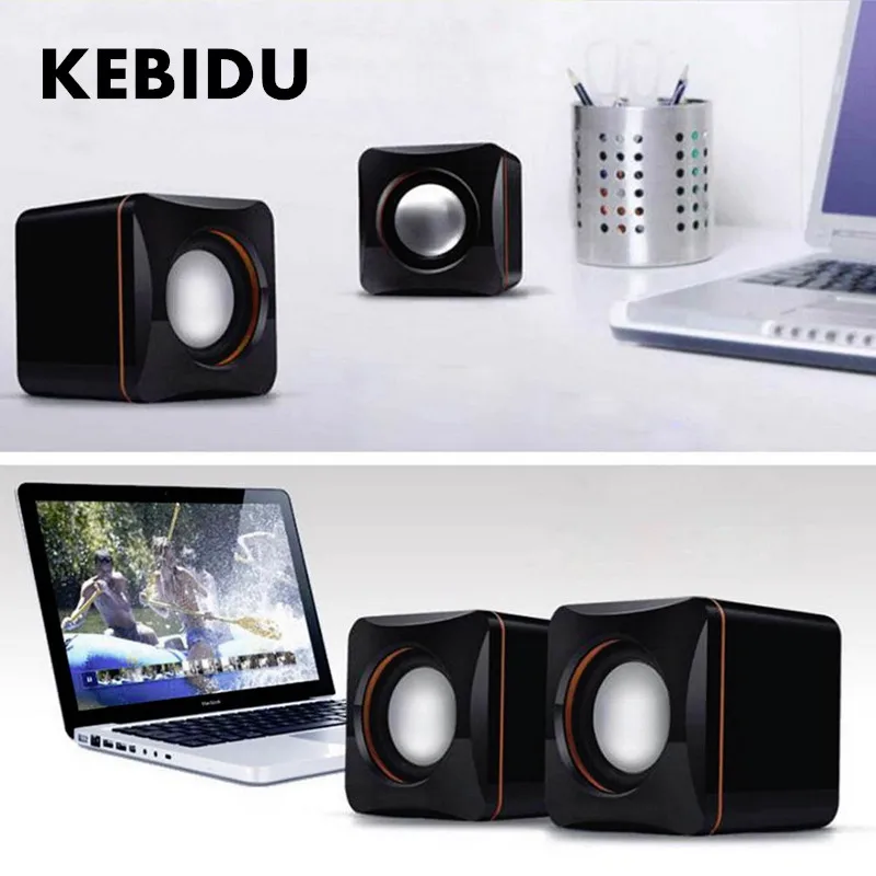 Kebidu мини USB ПК динамик Универсальный простой стерео портативный аудио