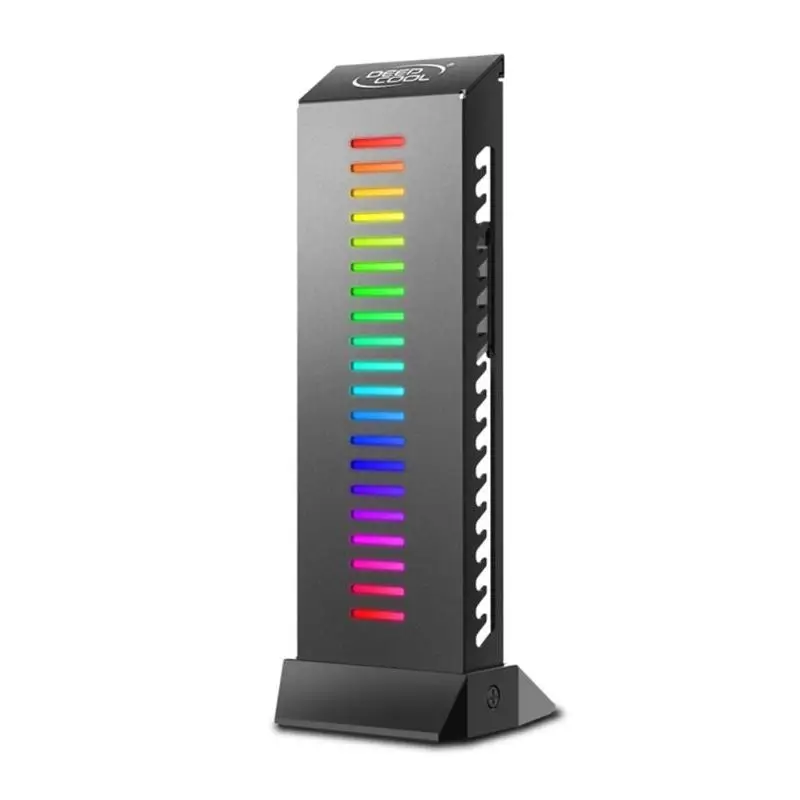 

DEEPCOOL GH-01A-RGB Graphics Card Jack Bracket Desktop Video Card Companion with 9 RGB LED lights supports 3-pin 5V A-RGB