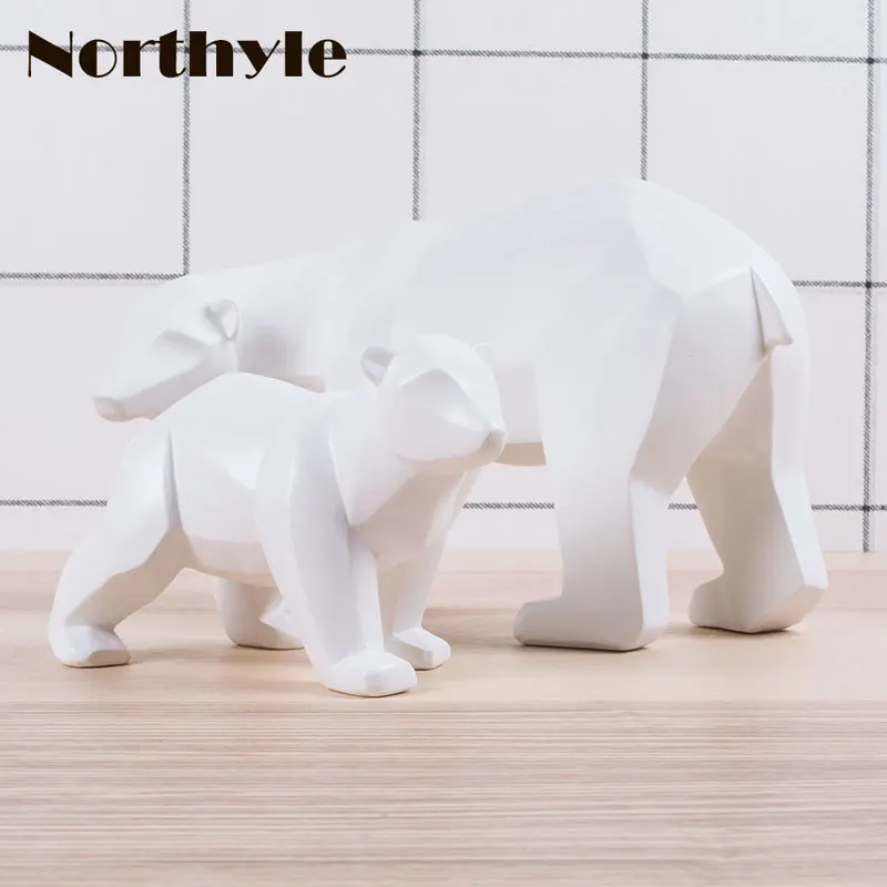 Бумага складной смолы Polar Bear фигурка украшение дома подарок для Домашний Декор