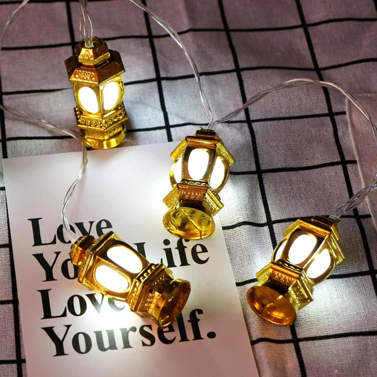 

10/20 PCS Eid Mubarak Festival Party Ramadan LED Night lights Multicolor String Lamp Muslim Islamic Wedding Party Decor Gifts