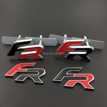 

3D FR Car Front Grill Zinc Alloy Badge Emblem For Car Body Accessories Car Styling Badge Decal for Seat Ibiza Leon Altea FR