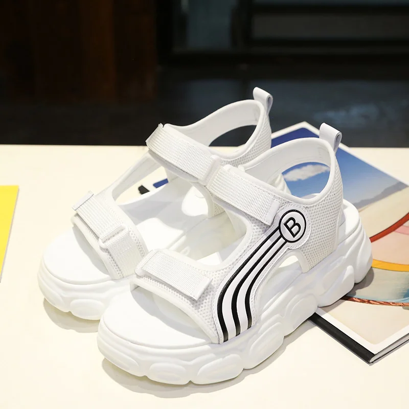 

2019Fashion Women Summer Sandals Wedges thick bottom Platform Slippers ladies walking shoes zapatillas chinelo sandalia