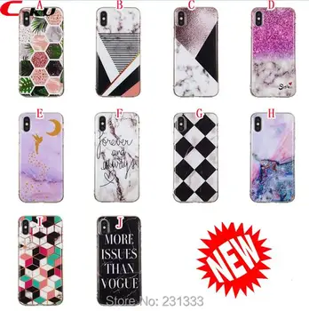 

C-ku Marble Granite Soft TPU Case For Ipod Touch 6 5 For Iphone X XS MAX XR 8 7 PLUS 6S 5C 5 5S SE Line Skin Cover Luxury 100PCS