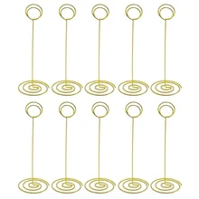 ASMA 220 мм Длинный металлический провод держатель для карт стол Памятка Стенд имя Количество Держатели бумага меню фото клип для свадьбы магазин офис