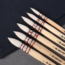 1 шт., мягкая Акварельная кисть для масляной краски, сделай сам, акриловая живопись, рисунок, китайские кисточки для письма, художественные школьные принадлежности 03179